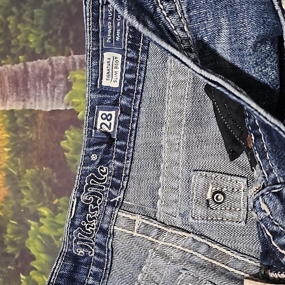 Miss Me Slim Bootcut Jeans Embellished‎ Size 28 - Picture 3 of 8